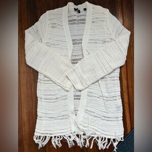 Textured knit summer cardigan